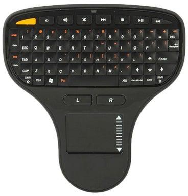 Air Mouse Wireless Keyboard With Touchpad And Receiver Black