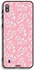 Samsung Galaxy M10 Protective Case Cover Flowers Background Pattern