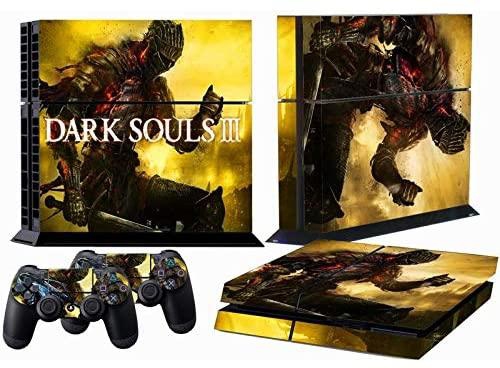 Dark Souls III Style Sticker Skins Decal for Playstation 4 PS4 Console + Controller
