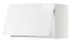METOD Wall cabinet horizontal w push-open, white/Voxtorp dark grey, 60x40 cm - IKEA