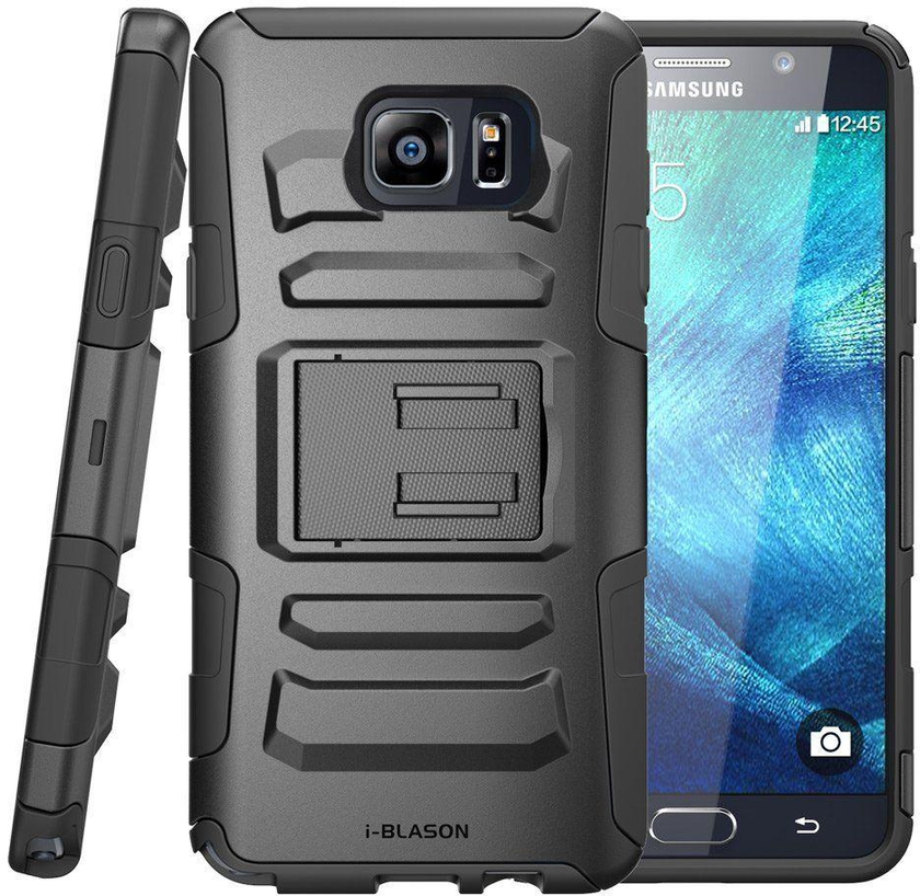 i-Blason Samsung Galaxy Note 5 Case Dual Layer Holster Black