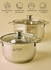 18-Piece High Quality Stainless Steel Cookware Set Silver