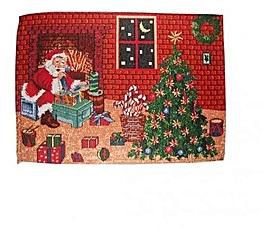 Magideal 2 Pcs Christmas Dinner Table Placemat Home Table Decorations Tableware Mat