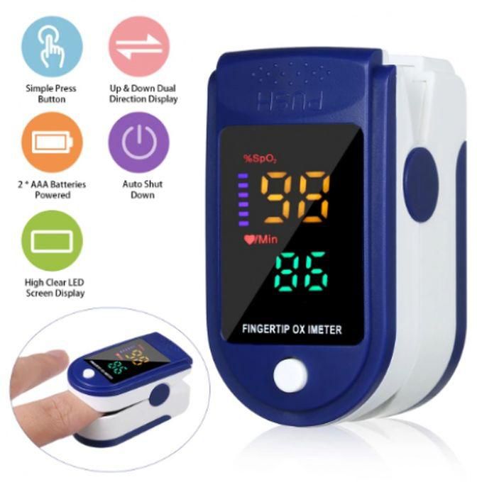 Accurate Fingertip Pulse Oximeter/Oxygen/heart Rate Monitor 4 Color LED Display
