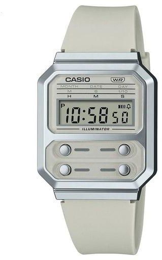 Casio Unisex Watch Vintage Digital Clear Dial Resin Band A100WEF-8ADF