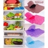 بطانات الثلاجة للأرفف، قابلة للغسل، قابل لإعادة الاستخدام 8قطع.