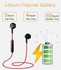 Sports Wireless Bluetooth Earphones V4.1 Stereo Running Headset Magnet Noise Reduction Earbuds With Mic For Xiaomi(red) A-HSL