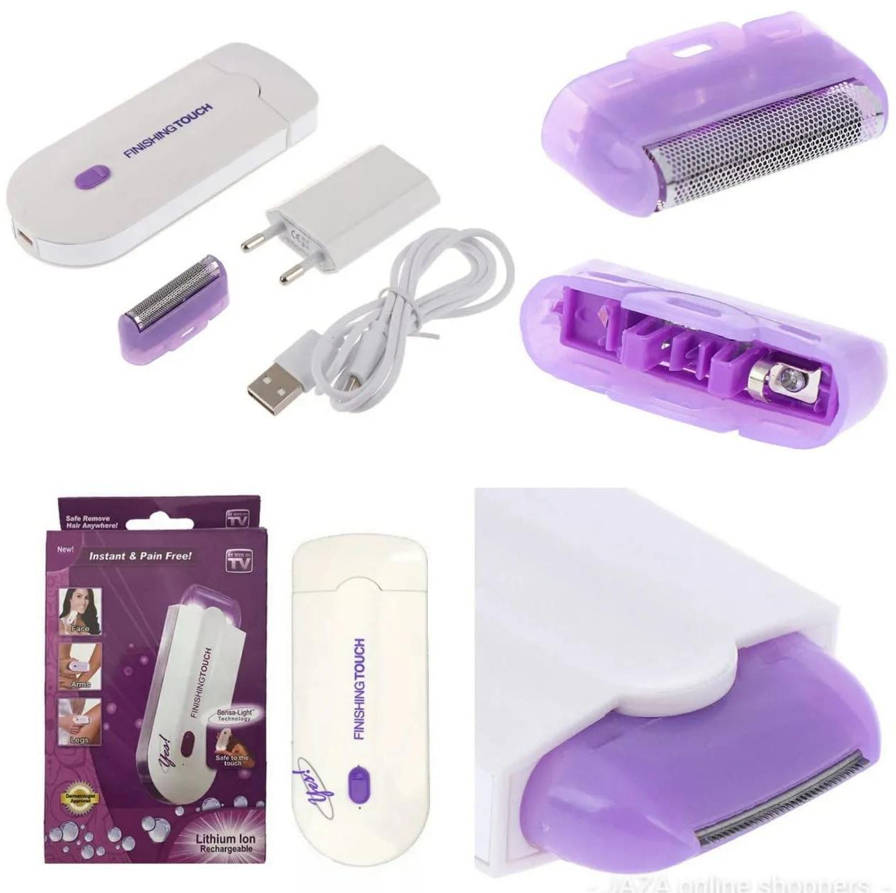 Electric Face and Body Painless Hair Remover with Advanced Sense-Light Technology