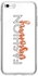 غطاء حماية بطبعة "Fashion Visionary" من سلسلة كلاسيك كلير لهاتف أبل آيفون 6s بلس/6 بلس أبيض/أسود/برتقالي