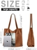 Azonee Corduroy Tote Bag Large Capacity Crossbody Zipper Tote Handbag Shoulder Bag with Adjustable Strap for Shopping Work