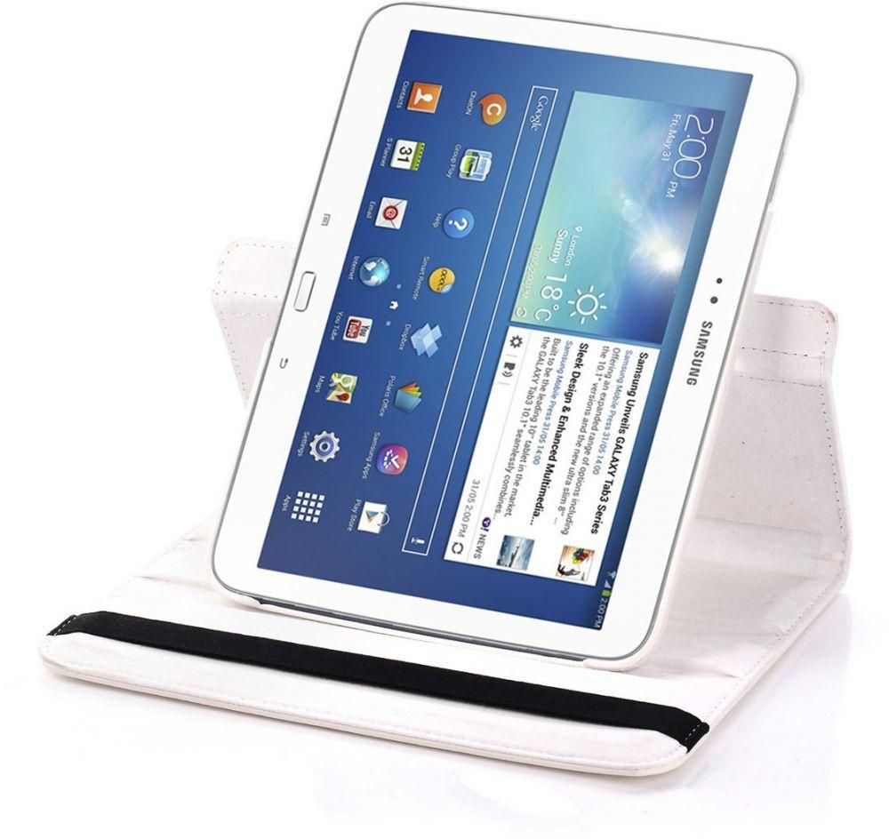 360 Rotating Case Cover for Samsung Galaxy Tab 2 (10.1) / P5100 [White]