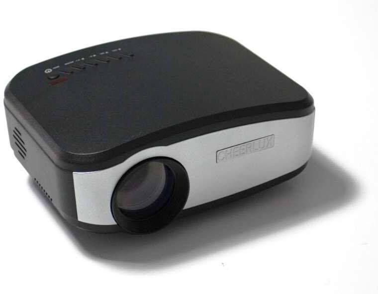 Cheerlux Mini Projector  Led Portable Projector Atv Av Vga Usb Hdmi - Black Color