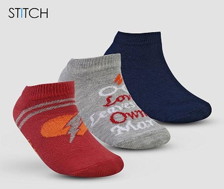 Stitch Pack Of 3 Socket KIDS Socks