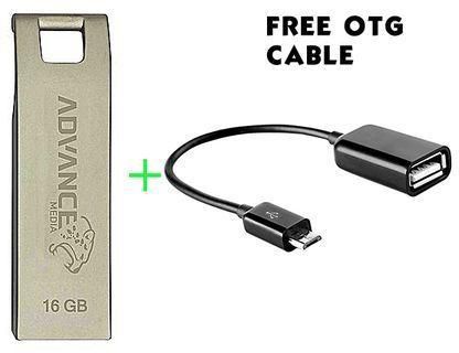 Advance USB Flash Disk 16GB + FREE OTG Cable