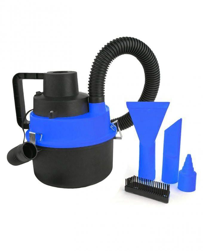 General 12v Wet And Dry Car Vacuum Cleaner With 4 Attachment Heads - Blue