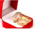 Katty A46 Diamond Stone Gold Wedding Ring Set