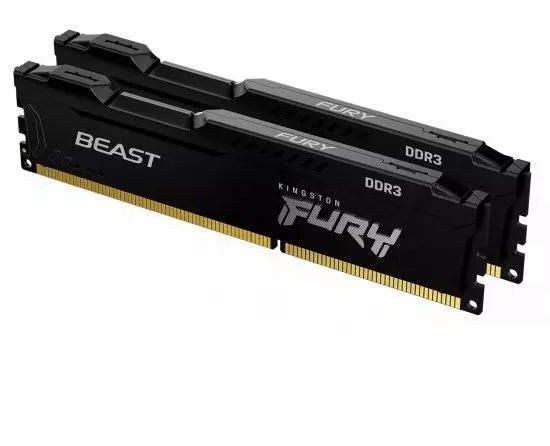 Kingston FURY Beast/DDR3/16GB/1600MHz/CL10/2x8GB/Black | Gear-up.me