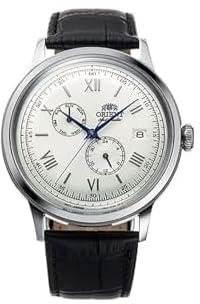 ORIENT Mechanical Classic Watch, Leather Strap - (RA-AK0701S) 40.5mm White, White, 40.5mm, White, 40.5mm, strap