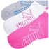 PUMA womens 6 Pack Low Cut Socks (pack of 6)