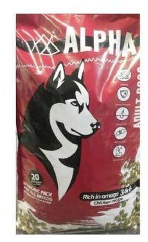Alpha - DRY FOOD FOR Adult Dogs - 20 Kg