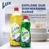 LUX Dishwash Liquid, for sparkling clean dishes, Lemon, tough on grease & mild on hands, 3 x 750ml