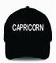 QUALITY FACE CAP -BLACK CAPRICORN ZODIAC