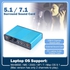 Professional USB Sound Card 6 Channel 5.1 Optical Fibers External Audio Card Converter Set For PC Laptop Desktop Tablet