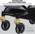 عربة اطفال خفيفة الوزن للسفر من بيبينا جير للاطفال من عمر 0-36 شهر حتى 15 كجم | مظلة قابلة للطي | مقعد قابل للتعديل متعدد الاوضاع | سلة تخزين - اسود