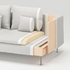 SÖDERHAMN 4-seat sofa with chaise longue - with open end Gransel/natural colour
