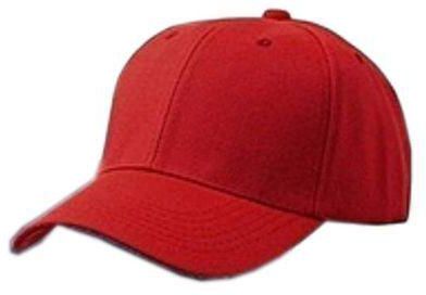Face Cap With Adjustable Strap -Red