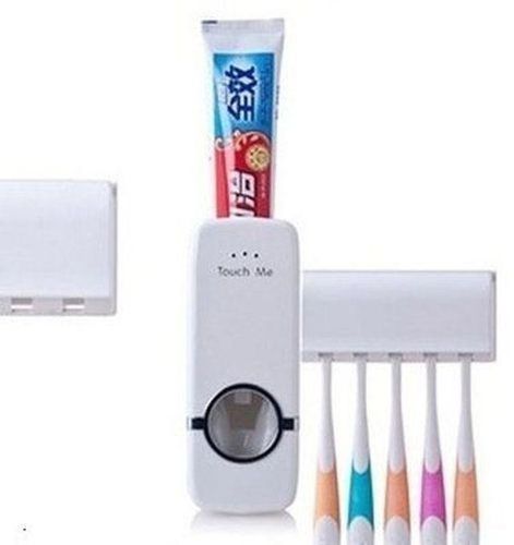 Toothpaste Dispenser And Toothbrush Rack