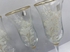 A Set Of Transparent Fizz Cups, Golden Restaurant, 6 Pieces, High Quality Material