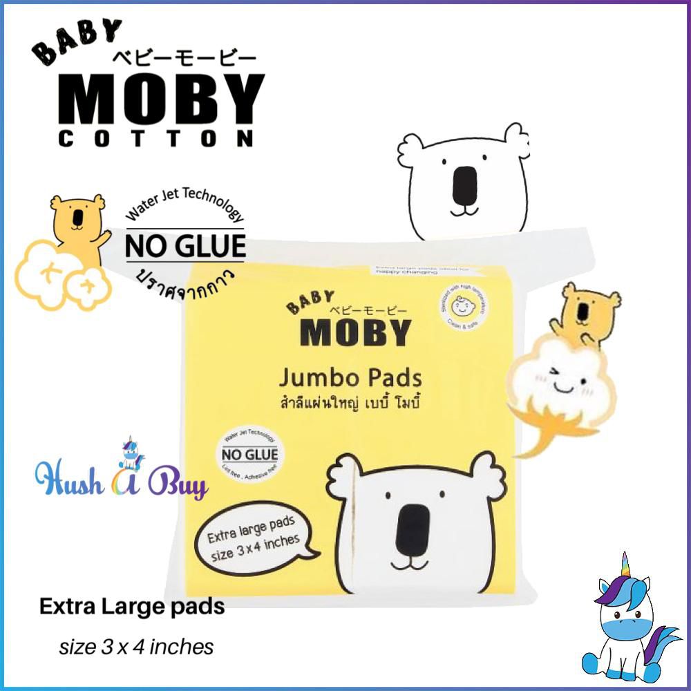 Baby Moby Jumbo Cotton Pads in Zipper Bag