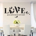 Generic Modern 3D LOVE Letter Wall Sticker Mural Art Decal Home Decor-Black #1