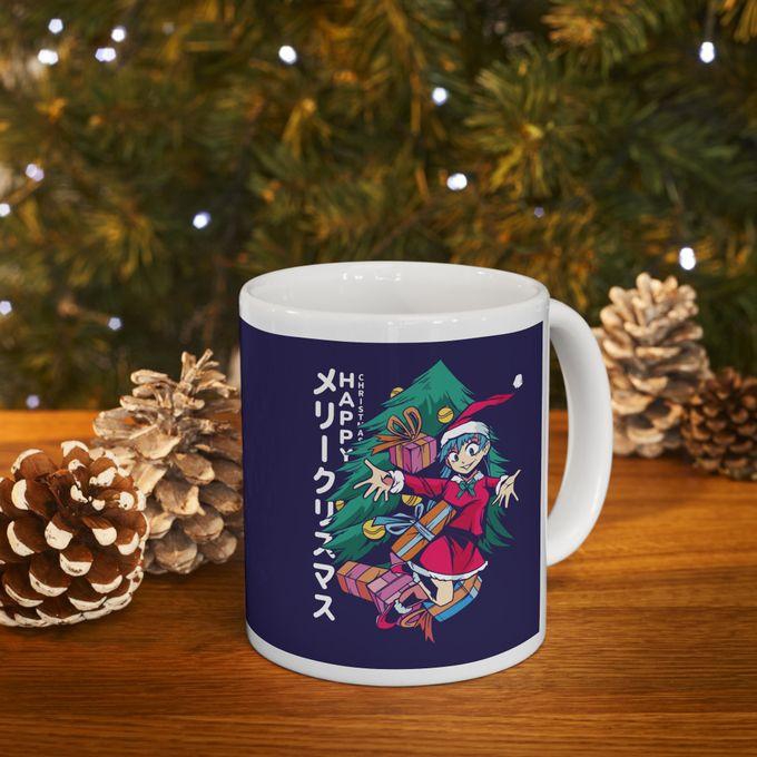 Christmas Anime Girl Mug مج مطبوع للكريسماس