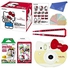 Fujifilm instax mini hello kitty instant camera with film sheet soulder strap and sticker sheet White