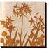 Decorative Wall Painting With Frame Beige/Brown 34x34centimeter