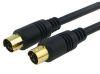 1.5 Meters 24K Gold Plated S-Video Male to Male Cable For TV/HDTV/DVD/VCR/Camecorder