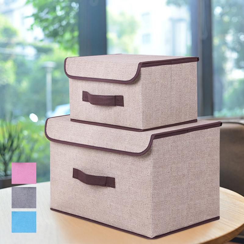 Gdeal 2 in 1 Cotton and Linen Storage Box (4 Colors)