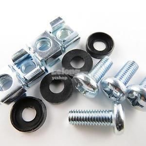 Switch2com M6 Mounting Cage Nuts Screw For Server Rack (M6-Nuts)