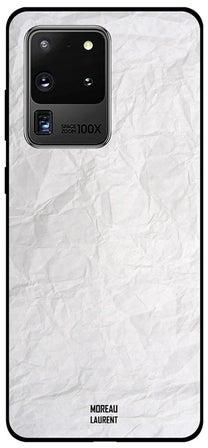 Skin Case Cover For Samsung Galaxy S20 Ultra أبيض
