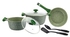 Prestige Granite Cookware Set 7pcs G655 Green Induction Base