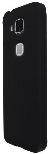 TPU Silicon jelly Back cover for Huawei G8 With LCD Protector [Black Color]