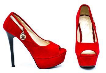 Generic Red Peep-toe Heels