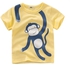 Boys Tops Monkey Printed Casual T-shirt 2-7 Yrs - 6 Sizes (Yellow)