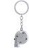 Zinc Alloy Metal LED Turbo Metallic Keychain with Turbo Sound - Silver