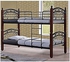 Generic Ae Heavy Duty Wooden Steel Bunk Bed With Two Medicated Mattresses, Mahogany (90 X 190)