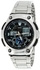 Men's Stainless Steel Analog/Digital Quartz Watch AQ-190WD-1AV