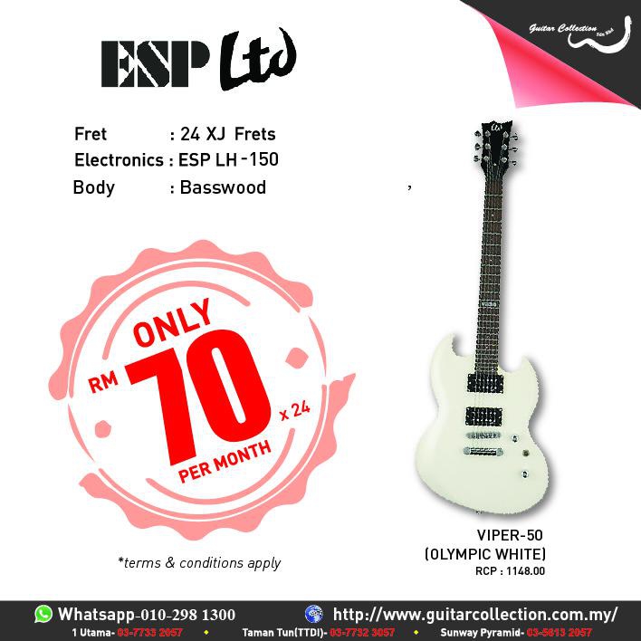 ESP LTD	Olympic Electric Guitar (White)