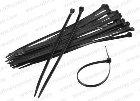 Nylon Cable Ties 3.6 x 200 mm, 100/pack, Black